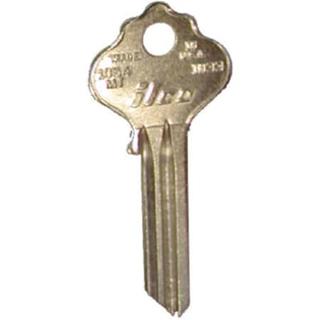 Dormakaba IN33-1054MT 1 x 0.1 in. Ilco Key Blank For Ilco Rim Cylinder Lock, 10PK 180349